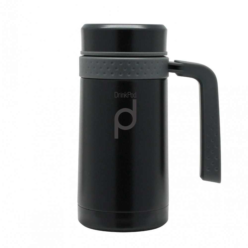 Pioneer DrinkPod termohrnček s rukoväťou Čierny, 450ml